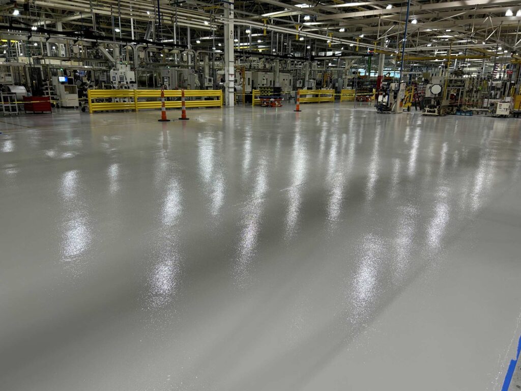 Epoxy Flooring at Automotive Plant