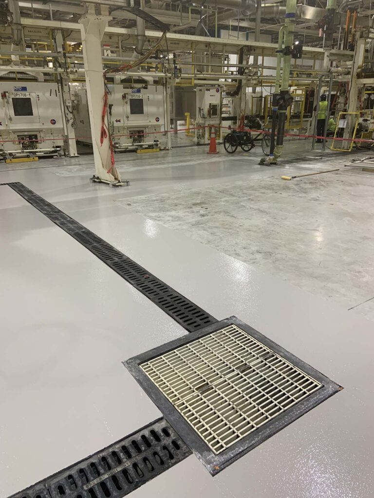 34 mil Thick Coating System at an Automotive Engine Plant