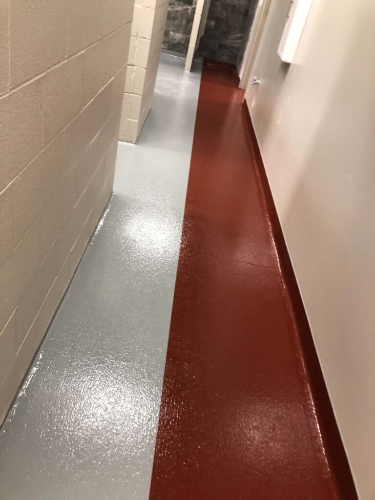 Epoxy Flooring with Striping