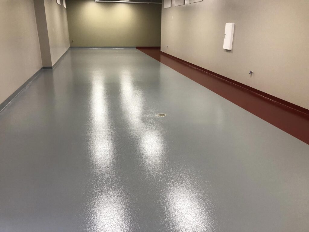 Hallway with Epoxy Floor Coating